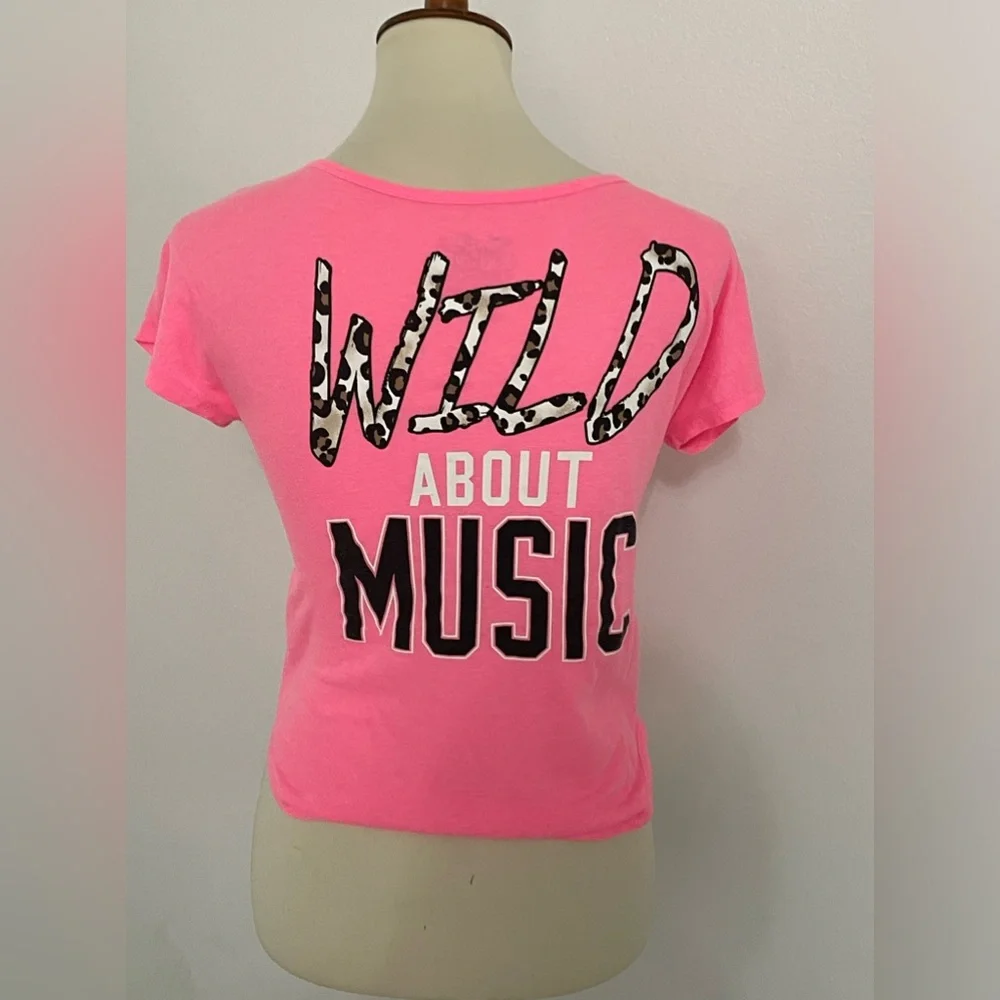 * Justice Pink Dance Top * Size 12‎ * Wild About Music *